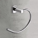 Gedy ED70-13 Polished Chrome Curved Towel Ring